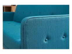 Sofá convertible 3 plazas diseño escandinavo azul ULLA
