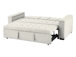 Sofá convertible 3 plazas en tela beige NOHO