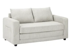 Sofá convertible de 2 plazas MIRTO en pana beige