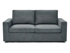 Sofá convertible Express "Elena" de tela - 3 plazas - Zona de descanso de 140 cm - Gris