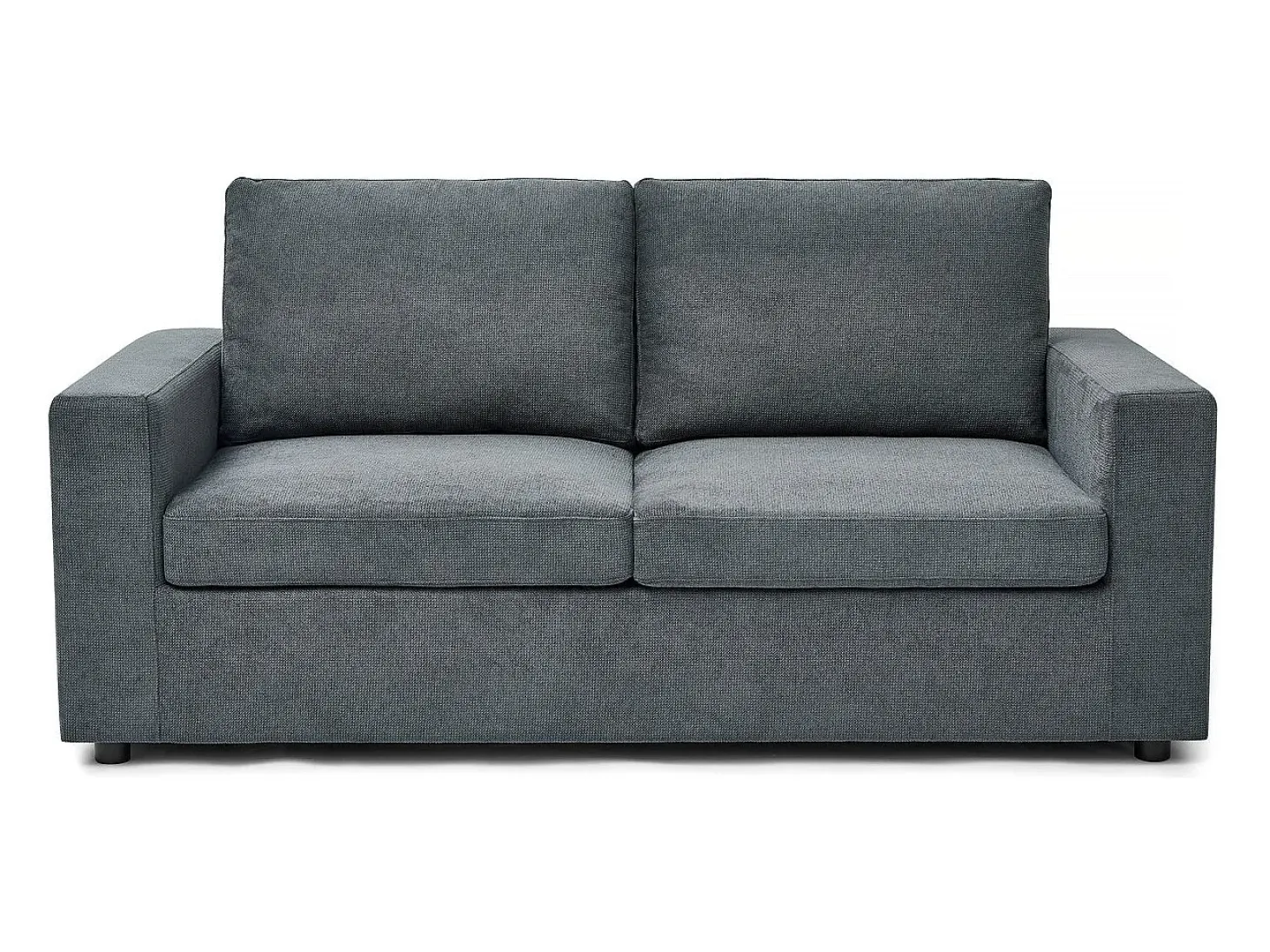Sofá convertible Express "Elena" de tela - 3 plazas - Zona de descanso de 140 cm - Gris