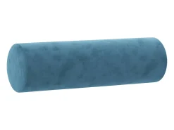 Sofá de 2 plazas con cojines terciopelo azul 120 cm