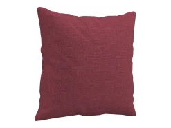 Sofá de 3 plazas con cojines tela rojo tinto 180 cm