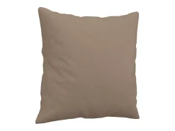 Sofá de 2 plazas con cojines cuero sintético capuchino 120 cm