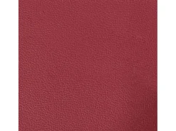 Sofá de 2 plazas con cojines cuero sintético rojo tinto 140 cm