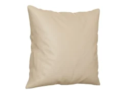 Sofá de 3 plazas con cojines tela microfibra color crema 180 cm