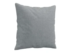 Sofá de 2 plazas con cojines tela gris claro 120 cm