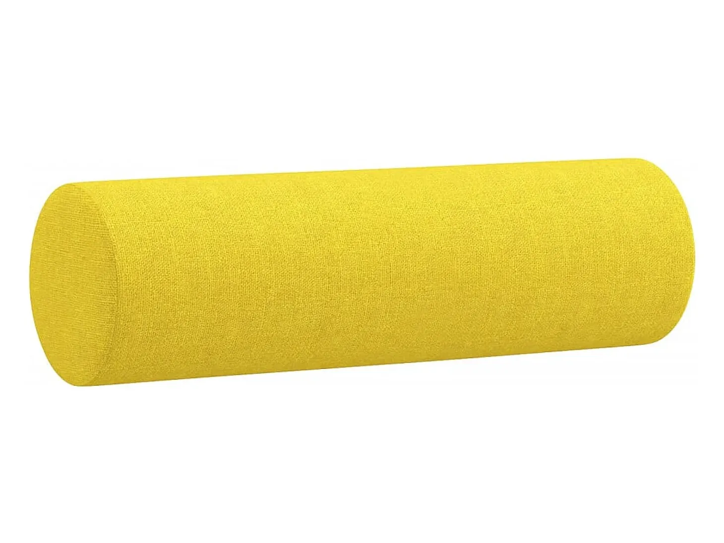 Sofá de 3 plazas con cojines tela amarillo claro 180 cm