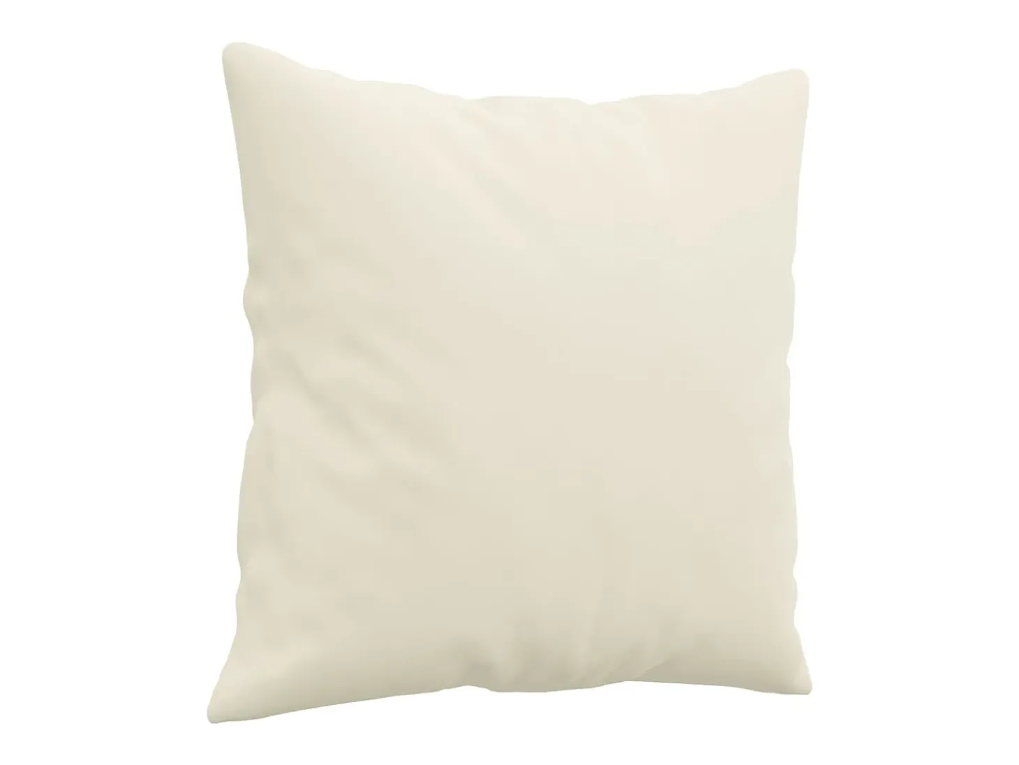 Sofá de 2 plazas con cojines terciopelo color crema 140 cm