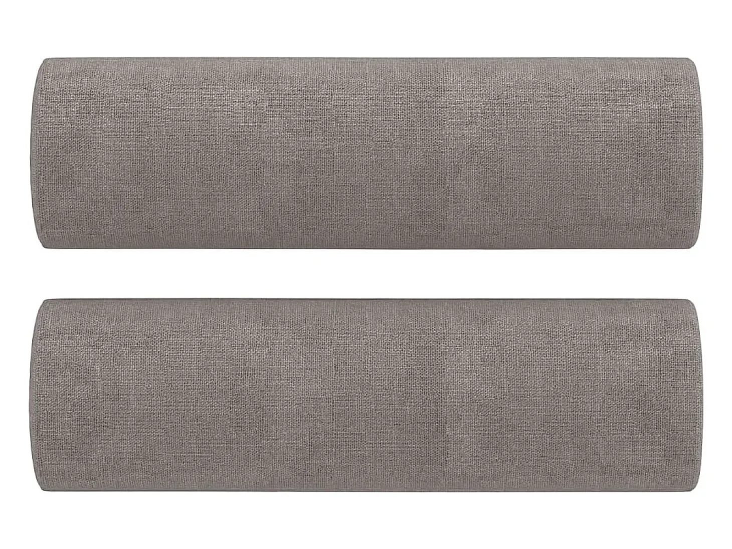 Sofá de 2 plazas con cojines tela gris taupe 120 cm