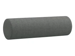 Sofá de 3 plazas con cojines tela gris oscuro 180 cm