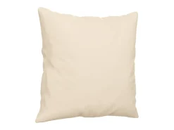 Sofá de 2 plazas con cojines tela de microfibra beige 140 cm