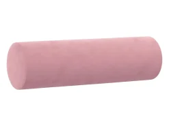 Sofá de 3 plazas con cojines terciopelo rosa 180 cm