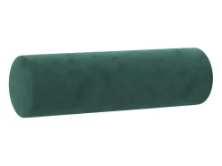 Sofá de 2 plazas con cojines terciopelo verde oscuro 120 cm