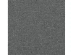 Sofá de 3 plazas con taburete de tela gris oscuro 180 cm