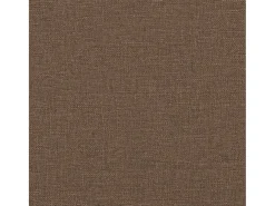 Sofá de 3 plazas con taburete de tela marrón 180 cm