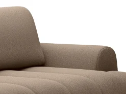 Sofá de 4 plazas convertible en tela color topo FRIDORA