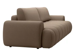 Sofá de 4 plazas convertible en tela color topo FRIDORA