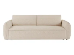 Sofá de 4 plazas convertible exprés en chenilla beige 16 cm SELIVO de Maison Céphy