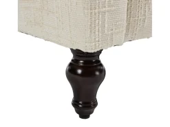Sofá de 2 plazas de chenilla beige - Sofá recto con almacenaje e iluminación LED - Puerto de carga USB y patas de madera