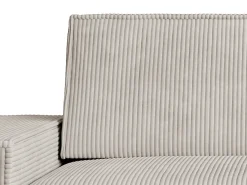 Sofá de 2 plazas de pana beige diseño AMELIA