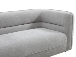 Sofá de 3 plazas de tejido chenilla gris producto ecorresponsable TALIENA