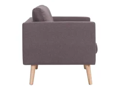 Sofá de 3 plazas de tela color gris topo