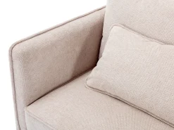 Sofá de 3 plazas de tela color beige TORMELDA