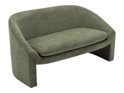 Sofá de 2 plazas de tela color verde estilo diseño OSSANA