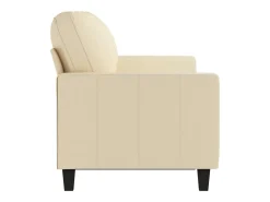 Sofá de 3 plazas de tela crema 180 cm