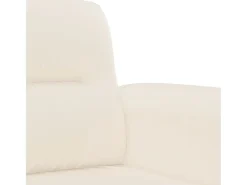 Sofá de 3 plazas de tela de microfibra beige 180 cm