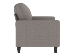 Sofá de 2 plazas de tela gris taupé 120 cm