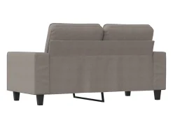 Sofá de 2 plazas de tela gris taupé 120 cm