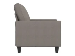 Sofá de 2 plazas de tela gris taupé 120 cm