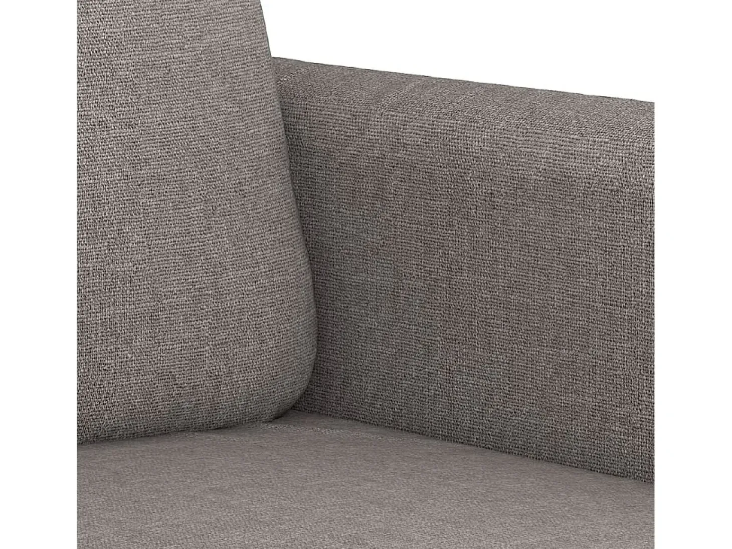 Sofá de 3 plazas de tela gris taupe 180 cm