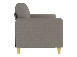 Sofá de 3 plazas de tela gris taupe 180 cm
