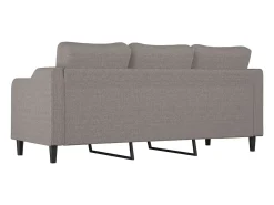 Sofá de 3 plazas de tela gris taupe 180 cm