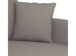 Sofá de 2 plazas de tela gris taupé 140 cm