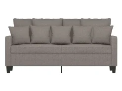 Sofá de 2 plazas de tela gris taupé 140 cm
