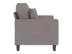 Sofá de 2 plazas de tela gris taupé 120 cm
