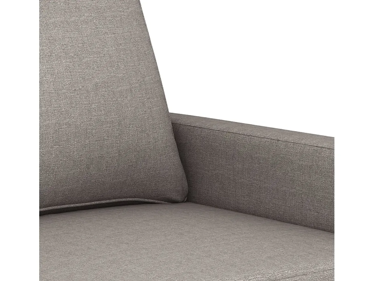 Sofá de 2 plazas de tela gris taupé 140 cm