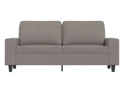 Sofá de 2 plazas de tela gris taupé 140 cm