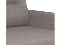 Sofá de 2 plazas de tela gris taupé 120 cm