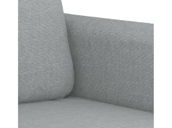 Sofá de 2 plazas de tela gris claro 120 cm