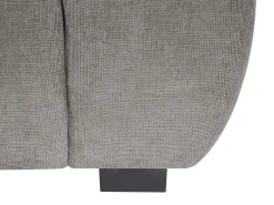 Sofá de 2 plazas de tela gris con efecto acolchado estilo design BERENIA