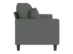 Sofá de 3 plazas de tela gris oscuro 180 cm PWFG87625