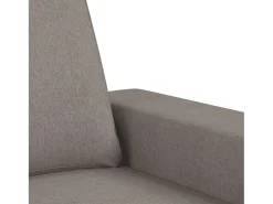 Sofá de 3 plazas de tela gris taupe 180 cm