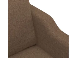 Sofá de 2 plazas de tela marrón 120 cm