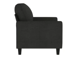 Sofá de 2 plazas de tela negro 120 cm PWFG46412