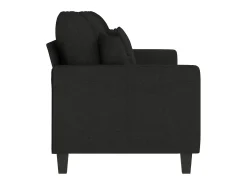 Sofá de 3 plazas de tela negro 180 cm PWFG56117